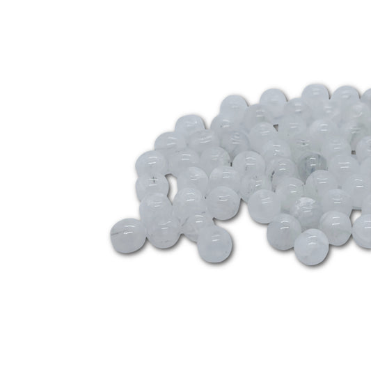 Jablonex Recycled - 4mm Bubbles - Alabaster - Pack of 50