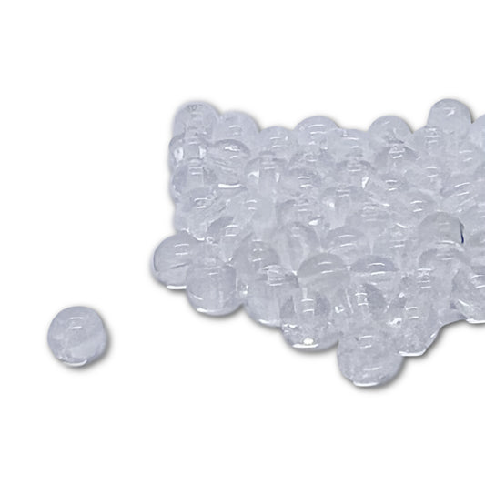 Jablonex Recycled - 6mm Bubbles - Crystal - Pack of 25