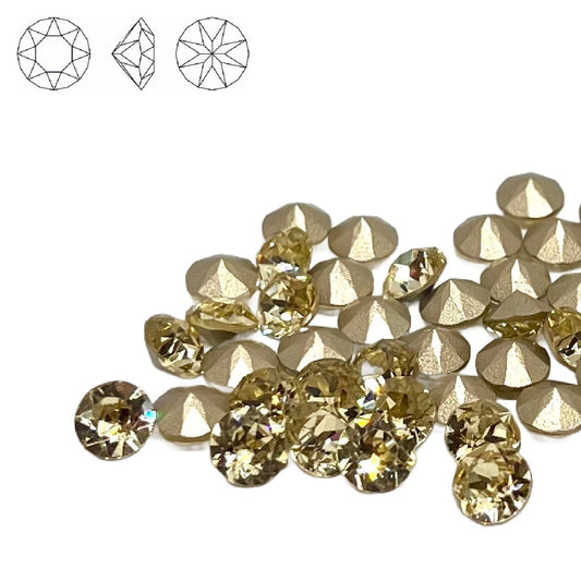 Aurora Pointy Back Chaton (C1088) SS29 – 6mm – Jonquil – Pack of 2