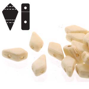 Kite Bead 9x5mm - 10g - Chalk Beige Luster
