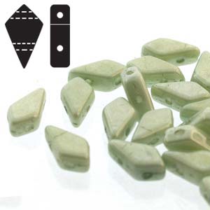Kite Bead 9x5mm – 10g – Chalk Green Luster
