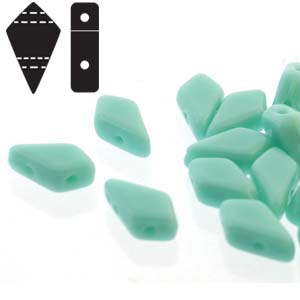 Kite Bead 9x5mm - 10g - Turquoise Green