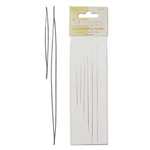 Collapsible/Big Eye Beading Needles - Assorted Sizes - Pack of 6