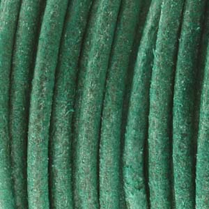1mm Leather Cord - Gypsy Dyed Antique Turquoise