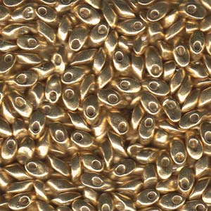 Miyuki Long Magatama 4x7mm - 5g Bag – Galvanised Gold