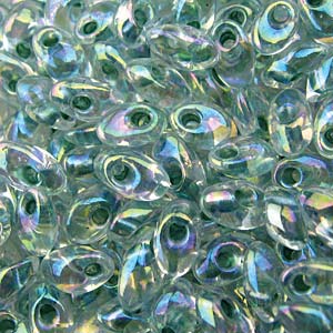 Miyuki Long Magatama 4x7mm - 5g Bag – Lined Light Seafoam AB