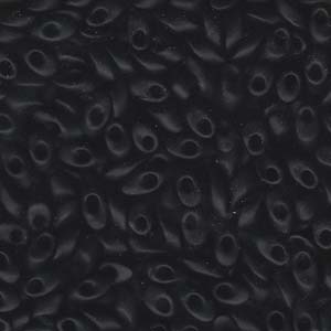 Miyuki Long Magatama 4x7mm 8.5g – Matte Black