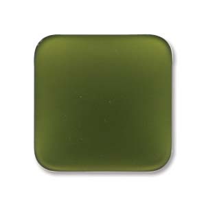 Luna Soft Cabochon 17mm Square - Olive
