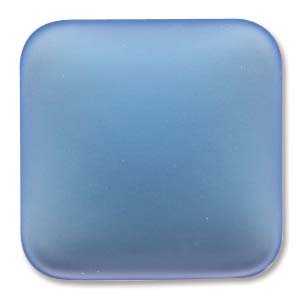 Luna Soft Cabochon 22mm Square - Skyblue