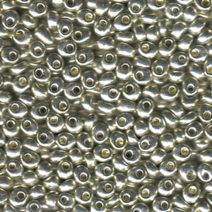 Miyuki 4mm Magatama 24g - Silver Metallic