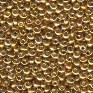 Miyuki 4mm Magatama 24g - Gold Metallic