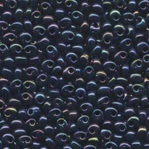 Miyuki 4mm Magatama 24g – Metallic Dark Blue Iris