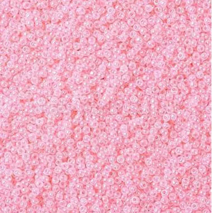 11/0 Miyuki Seed Beads - 25g Bag – Ceylon Soft Baby Pink – Colour 518
