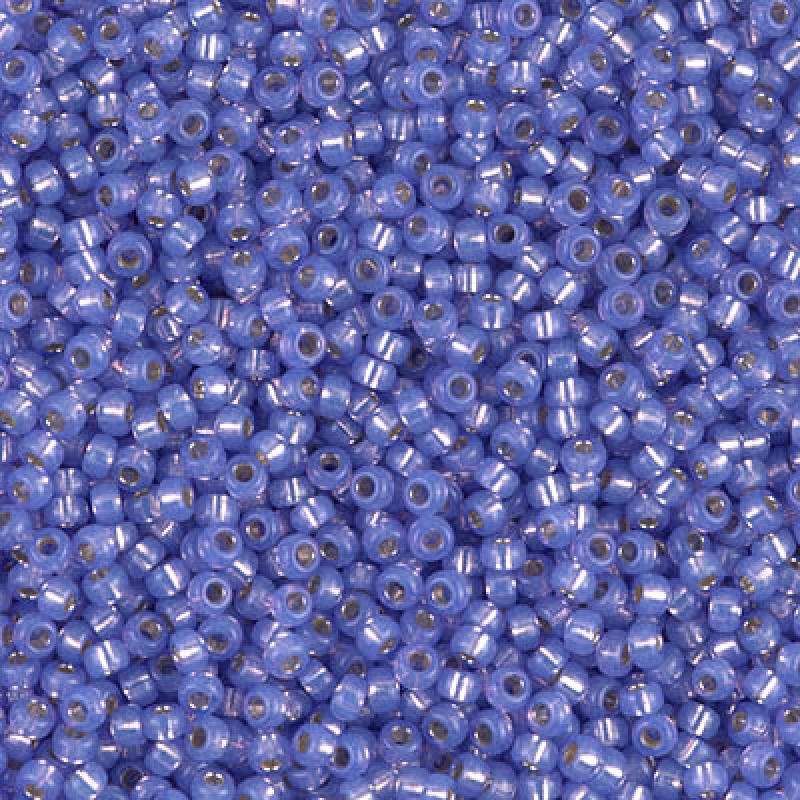 11/0 Miyuki Seed Beads 25g Bag – Dyed Violet Silver Lined Alabaster - Colour 649