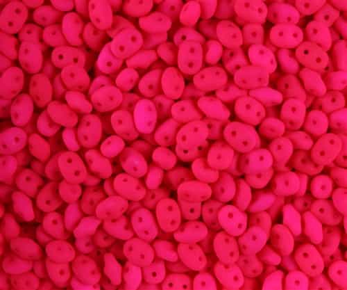 SuperDuo 2.5x5mm - 25g Bag – Neon Pink