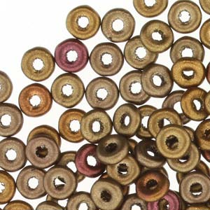 O Beads 3.8x1mm – 5g Bag – Metallic Mix