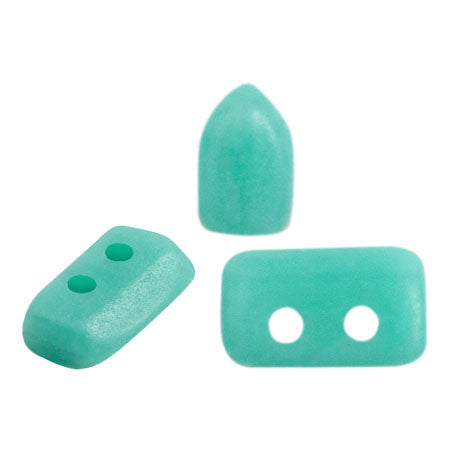 Piros Par Puca 5x3x2mm - 5g - Opaque Green Turquoise Matte