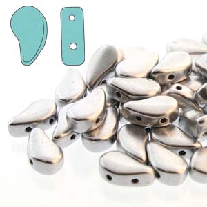 Paisley Duo Beads 8x5mm - 10g - Bronze Aluminium