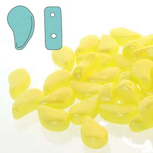 Paisley Duo Beads 8x5mm - 10g - Tutti Fruity Lemon