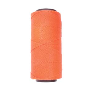 Brazilian Waxed Cord 1mm – 5 Meters – Neon Orange (393)