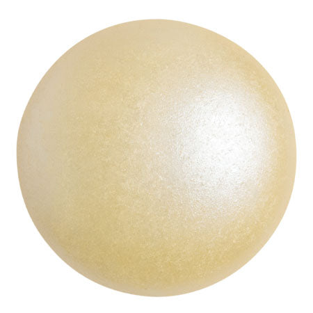 Czech Glass Cabochon 25mm – Pastel Cream