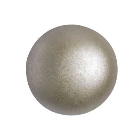 Czech Glass Cabochon 18mm – Pastel Light Brown Cocoa