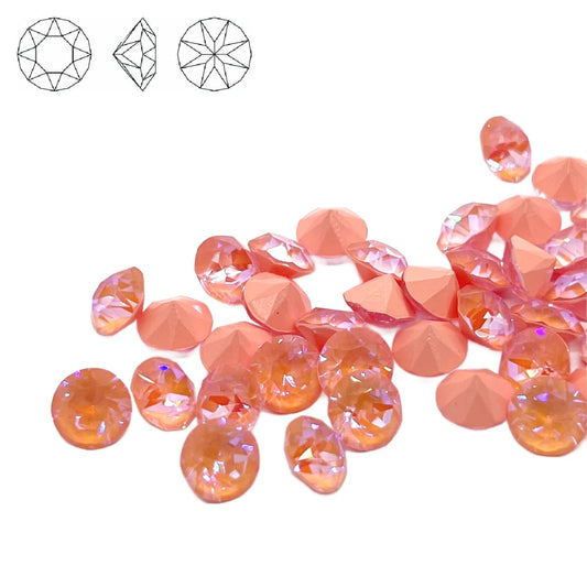 Aurora Pointy Back Chaton (C1028) SS39 – 8mm – Peach Delite – Pack of 2