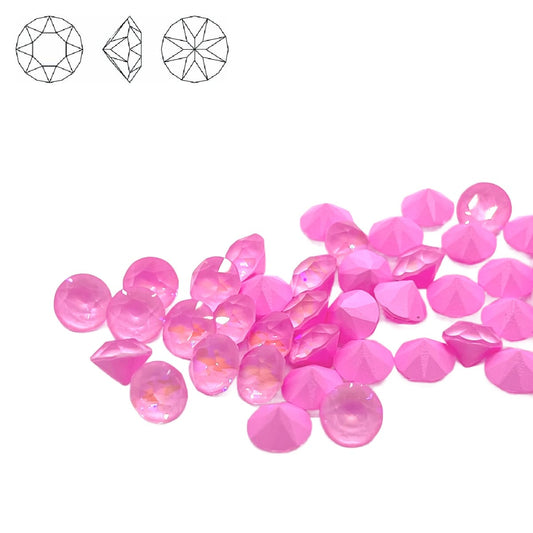 Aurora Pointy Back Chaton (C1088) SS29 – 6mm – Powder Rose Delite – Pack of 2