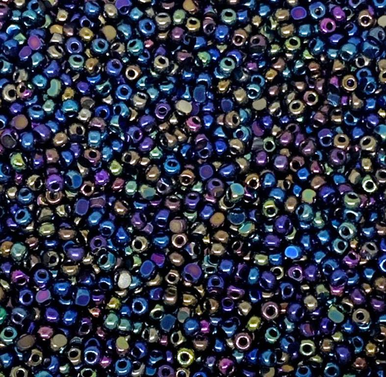 11/0 Preciosa Faceted Seed Beads – 10g Bag – Heavy Metals