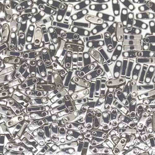 Miyuki Quarter Tila Beads 7.2g Tube - Palladium Plated