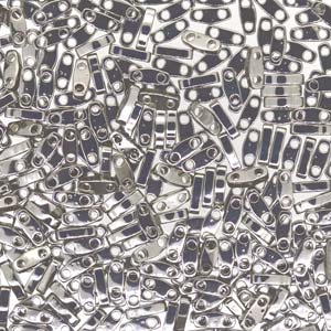Miyuki Quarter Tila Beads - 5g Bag - Palladium Plated