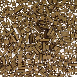 Miyuki Quarter Tila Beads 7.2g Tube - Metallic Dark Bronze