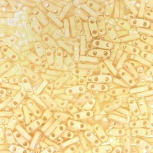Miyuki Quarter Tila Beads - 5g Bag - Matte Opaque Cream