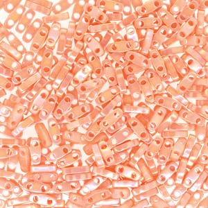 Miyuki Quarter Tila Beads - 5g Bag – Semi Matte Opaque Salmon