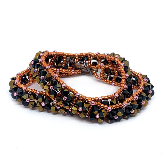 Right Angle Weave Wrap Bracelet Pattern - Instant Download or Printed Copy