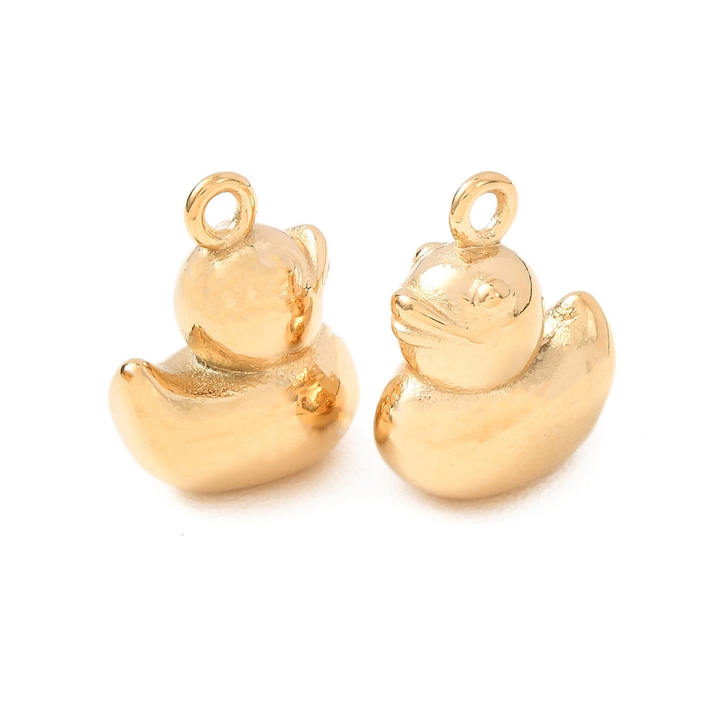 Duck Charms 18.5x14x9.5mm  - Per Piece