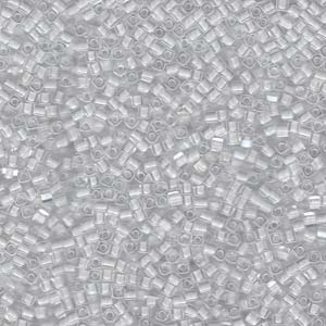 Miyuki 1.8mm Cube Beads - 5g Bag - White Lined Crystal