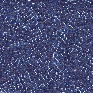 Miyuki 1.8mm Cube Beads - 5g Bag - Silver Lined Sapphire