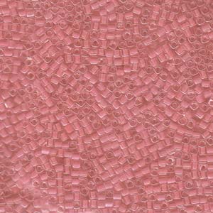 Miyuki 1.8mm Cube Beads - 5g Bag - Baby Pink Lined Crystal