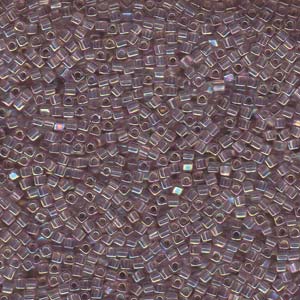 Miyuki 1.8mm Cube Beads - 5g Bag - Smoky Amethyst AB
