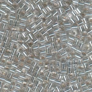 Miyuki Cubes 3mm - 5g Bag – Silver Lined Crystal