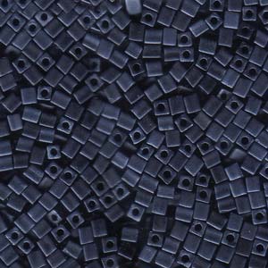 Miyuki Cubes 3mm 20g Tube - Gunmetal (was Matte Blue Grey)