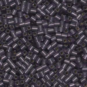 Miyuki Cubes 3mm - 5g Bag – Matte Silver Lined Amethyst