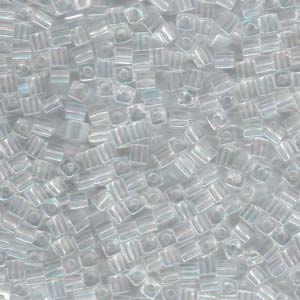 Miyuki Cubes 3mm 20g Tube – Crystal AB