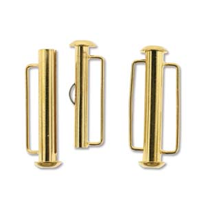 Gold Plated Slide Bar Clasp 26.5mm