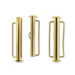 Gold Plated Slide Bar Clasp 31.5mm