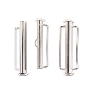 Silver Plated Slide Bar Clasp 31.5mm