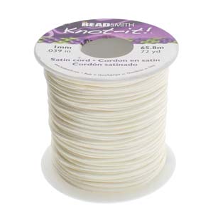 1mm Tan Satin Cord – Per Meter