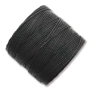 Superlon Bead Cord - 70 Meter Spool - Black
