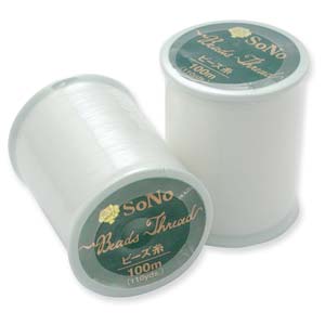 SoNo Beading Thread - 100 Meter Spool - White